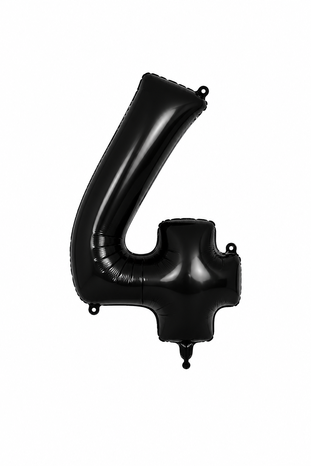 Helium Big Number Balloons in Black 0-9