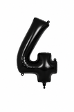 Helium Big Number Balloons in Black 0-9