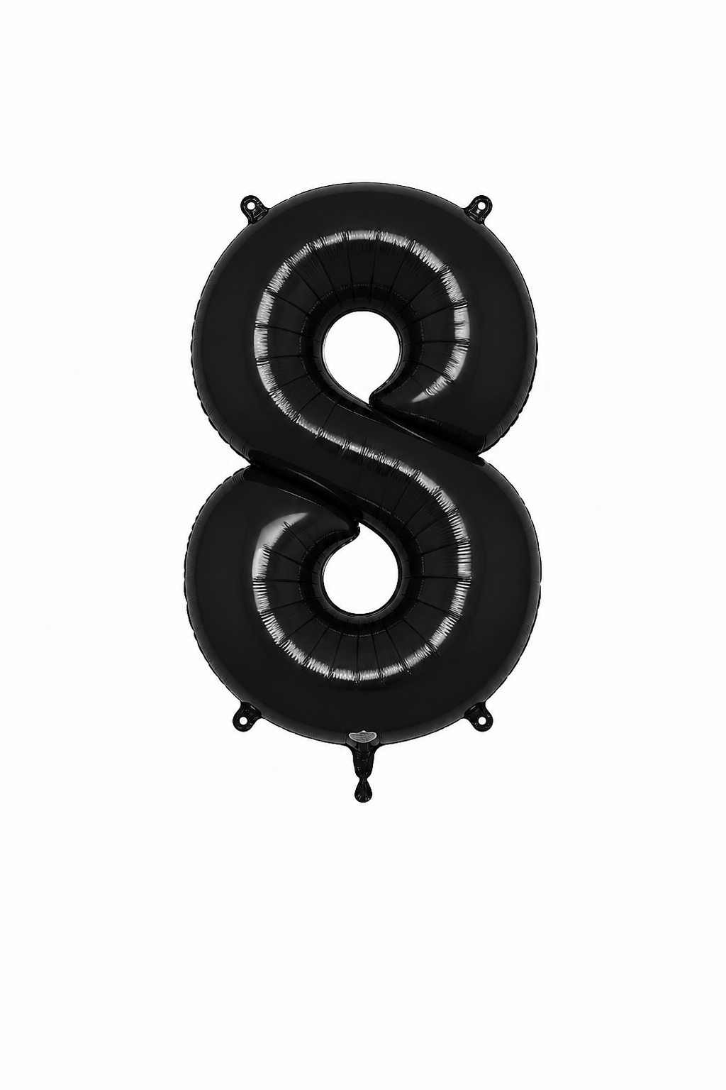 Helium Big Number Balloons in Black 0-9