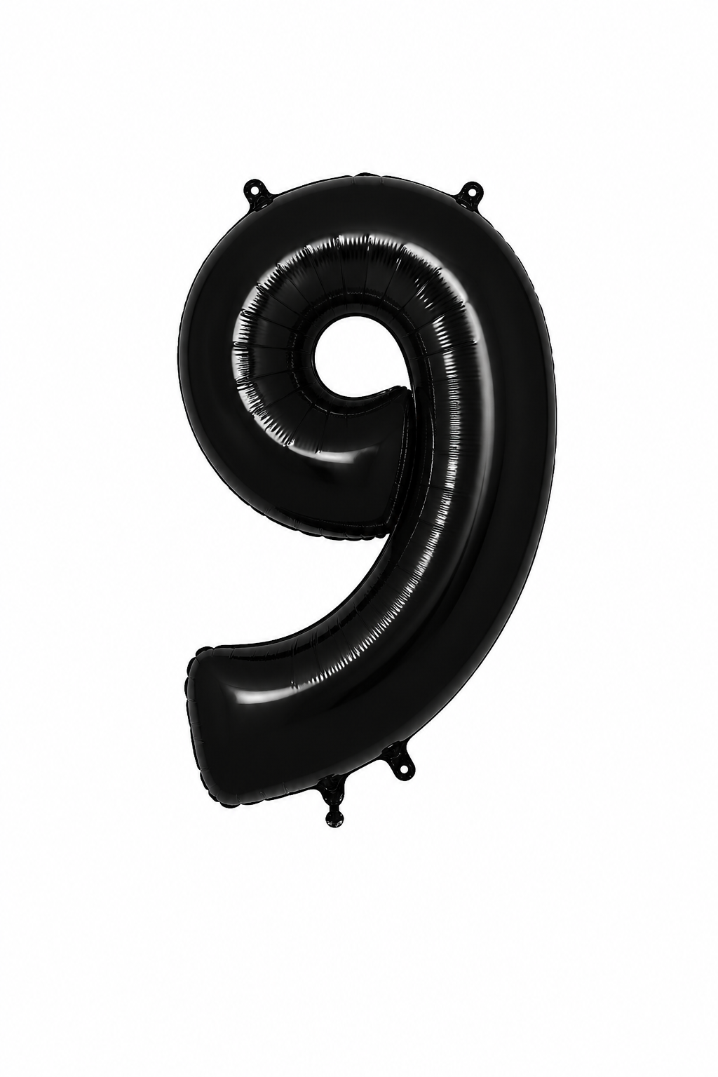 Helium Big Number Balloons in Black 0-9