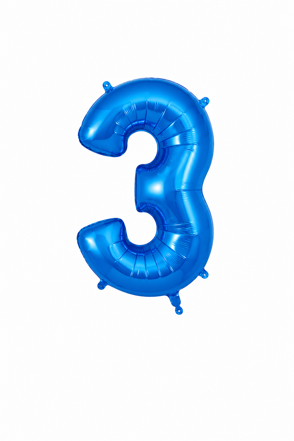 Helium Big Number Balloons in Blue 0-9