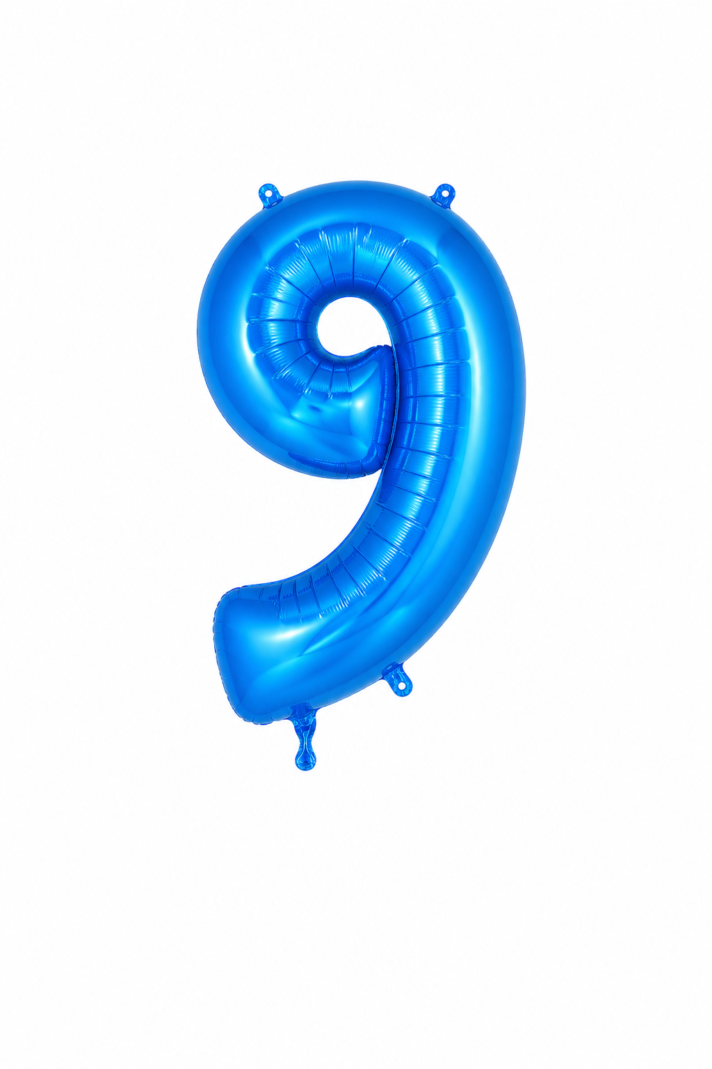 Helium Big Number Balloons in Blue 0-9