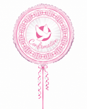 Pink Confirmation 18inch Balloon