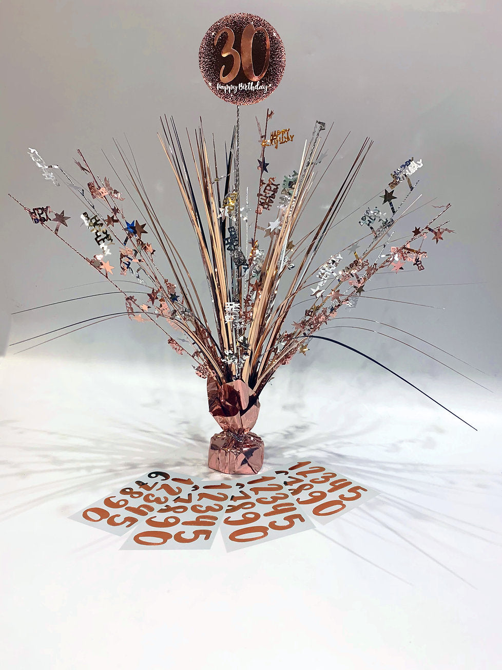 Rose Gold "Any Age" Table Centrepiece