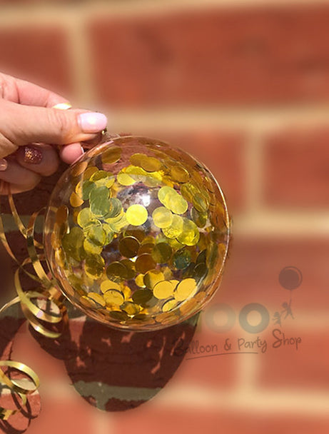 Aqua Confetti Balloons