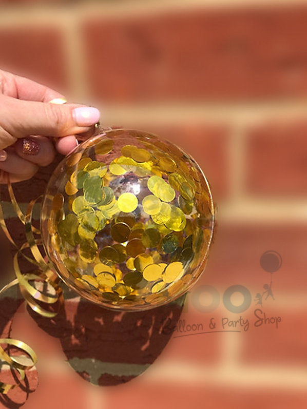 Aqua Confetti Balloons