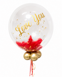 Personalised Feather Bubble Balloon
