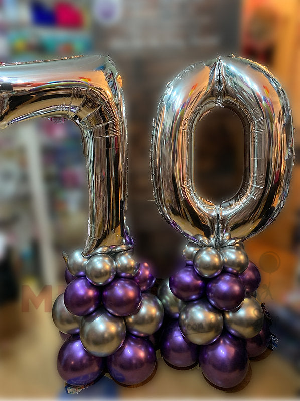 Single Big Numbers Display Triple Stack (All Ages)