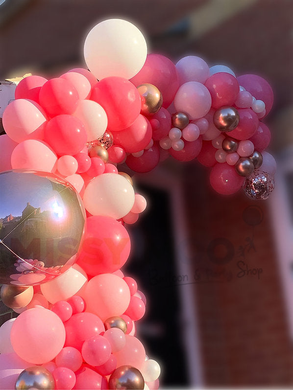 Strawberry Organics Balloon Arch