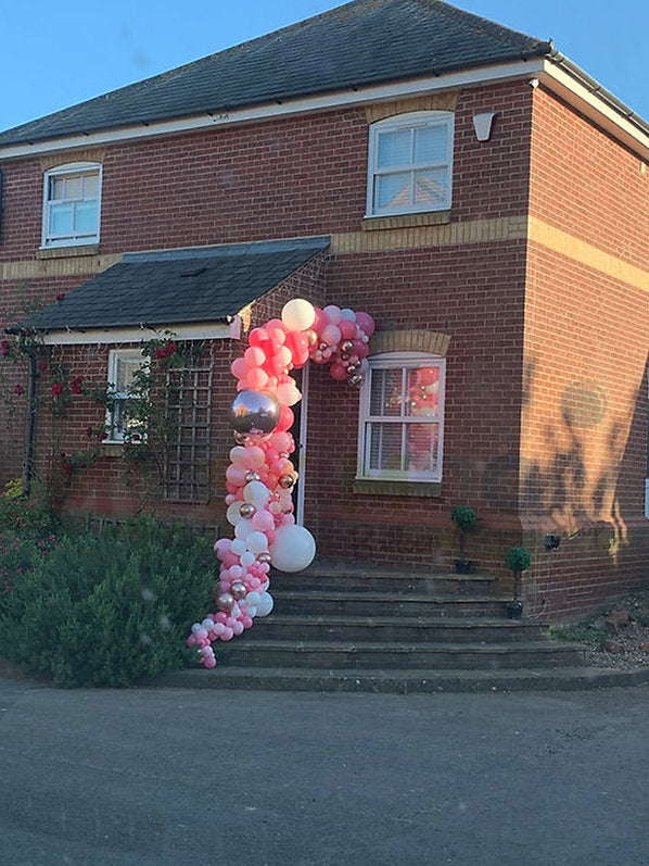 Strawberry Organics Balloon Arch