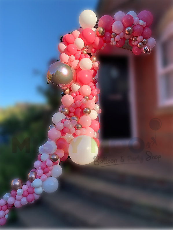 Strawberry Organics Balloon Arch