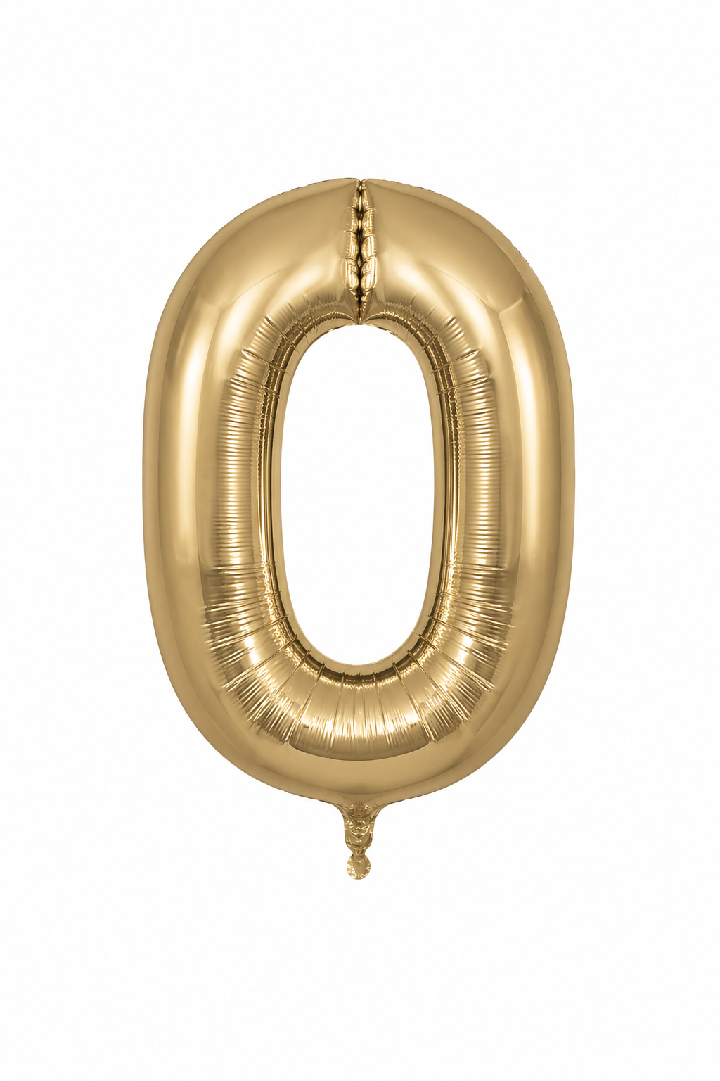 Helium Big Number Balloons in Gold Silk 0-9