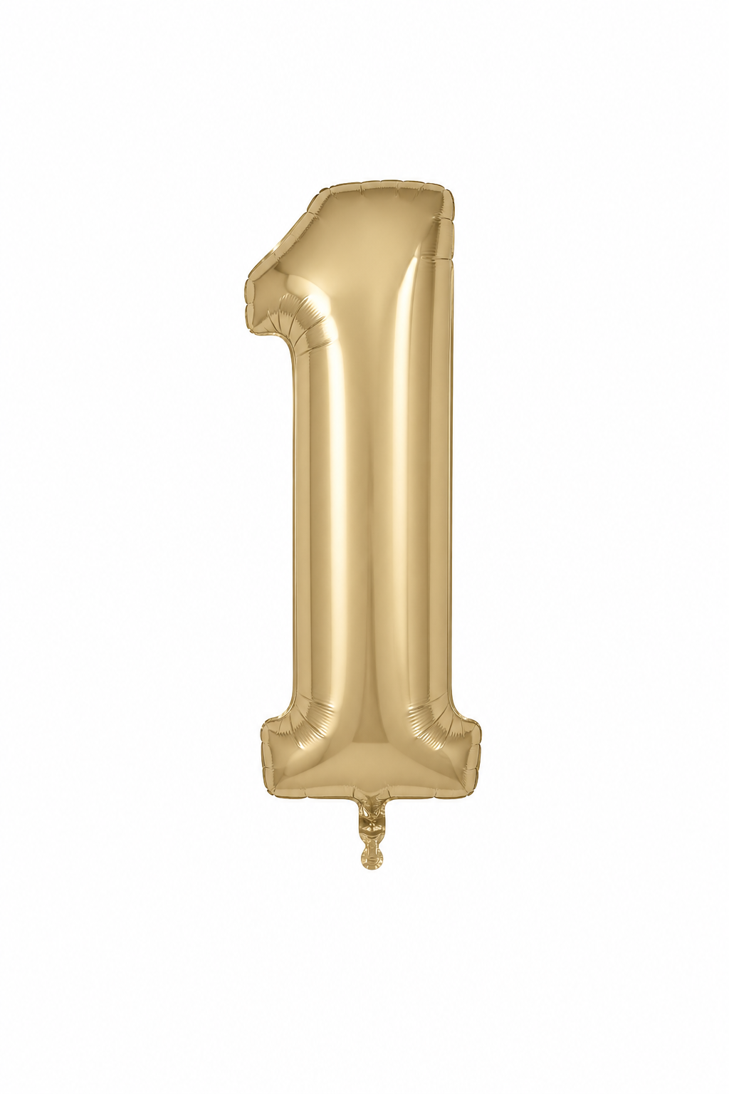 Helium Big Number Balloons in Gold Silk 0-9
