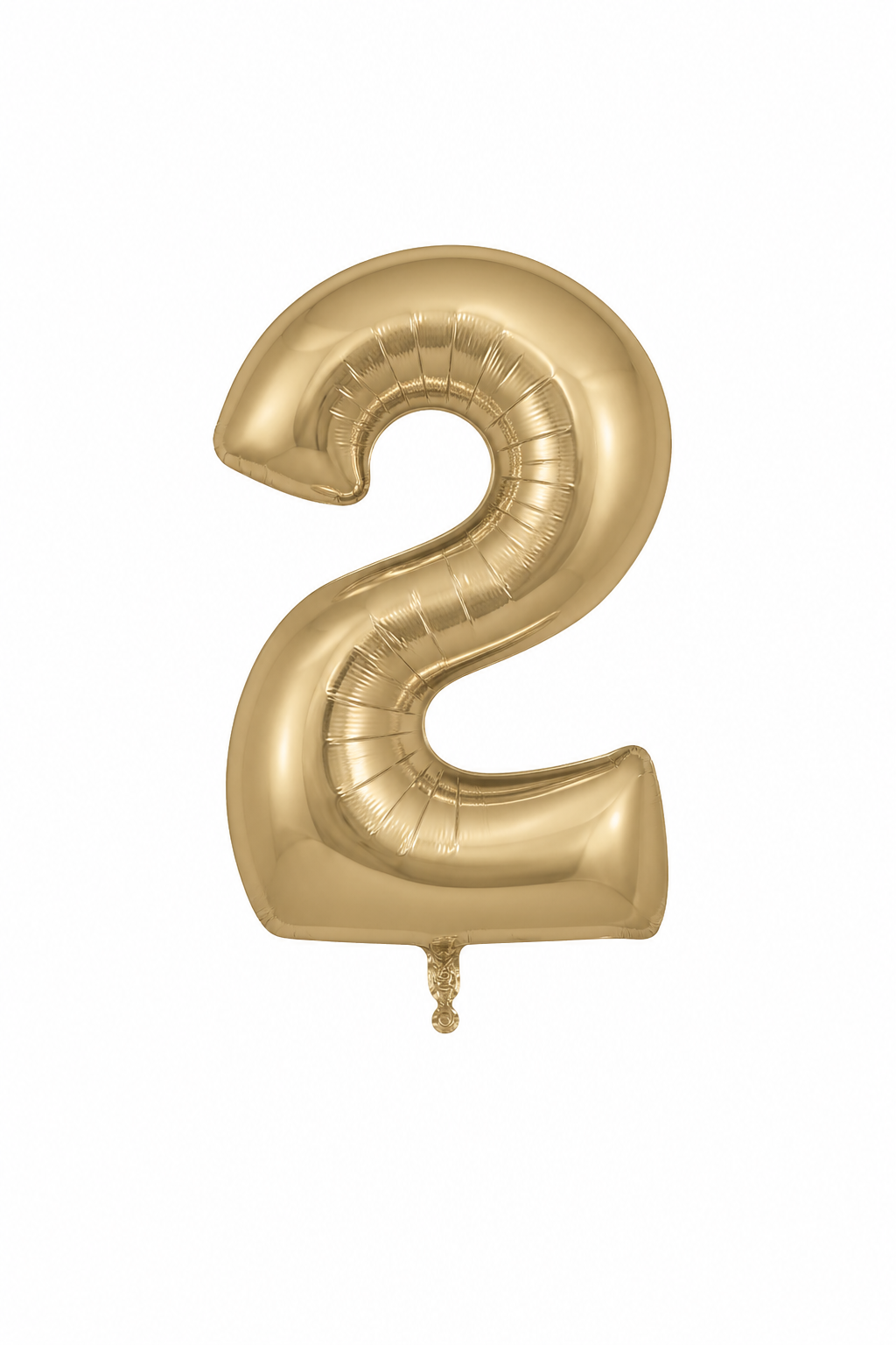 Helium Big Number Balloons in Gold Silk 0-9