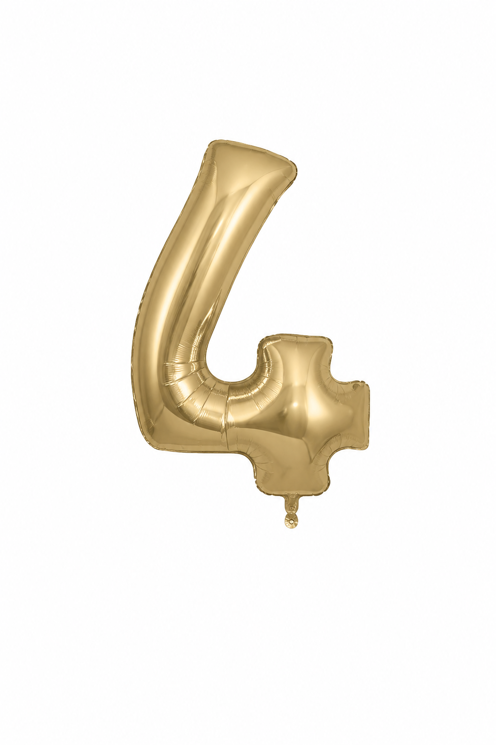Helium Big Number Balloons in Gold Silk 0-9