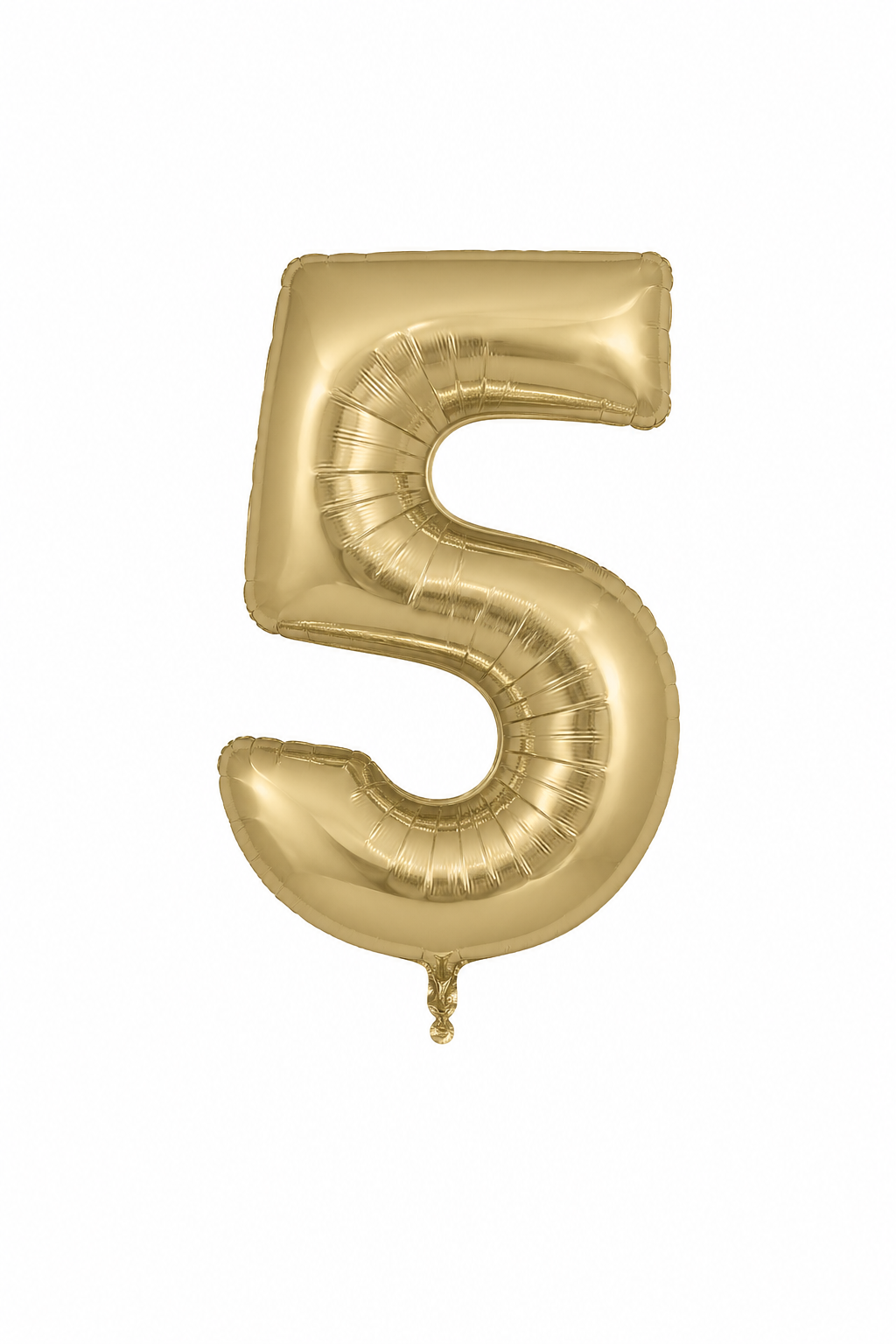 Helium Big Number Balloons in Gold Silk 0-9