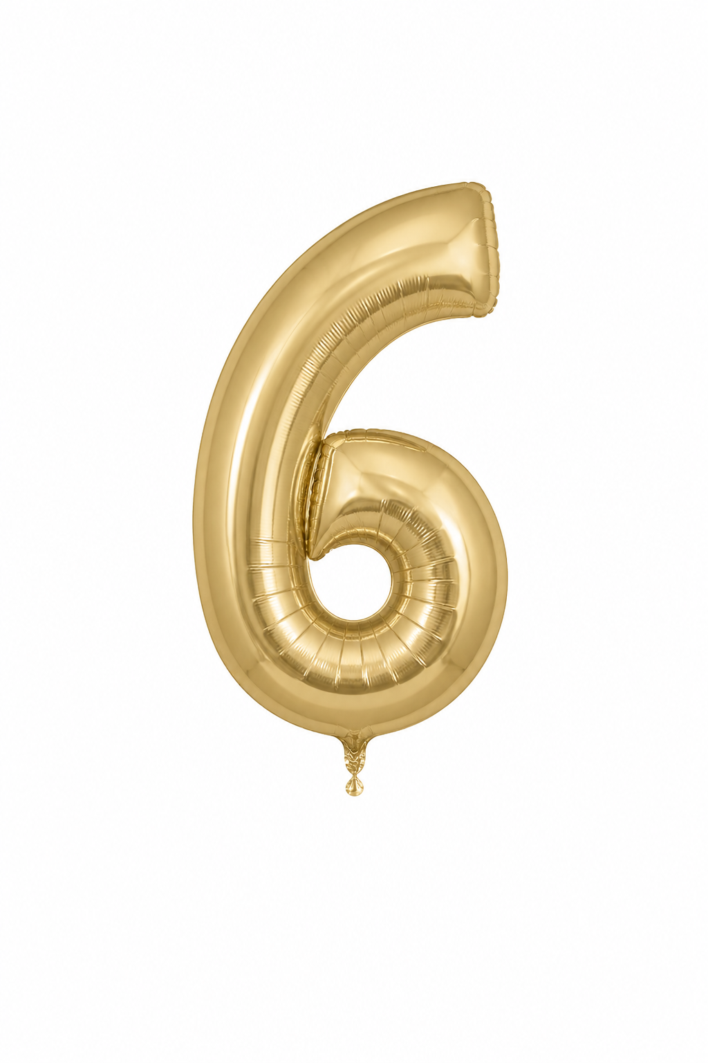Helium Big Number Balloons in Gold Silk 0-9