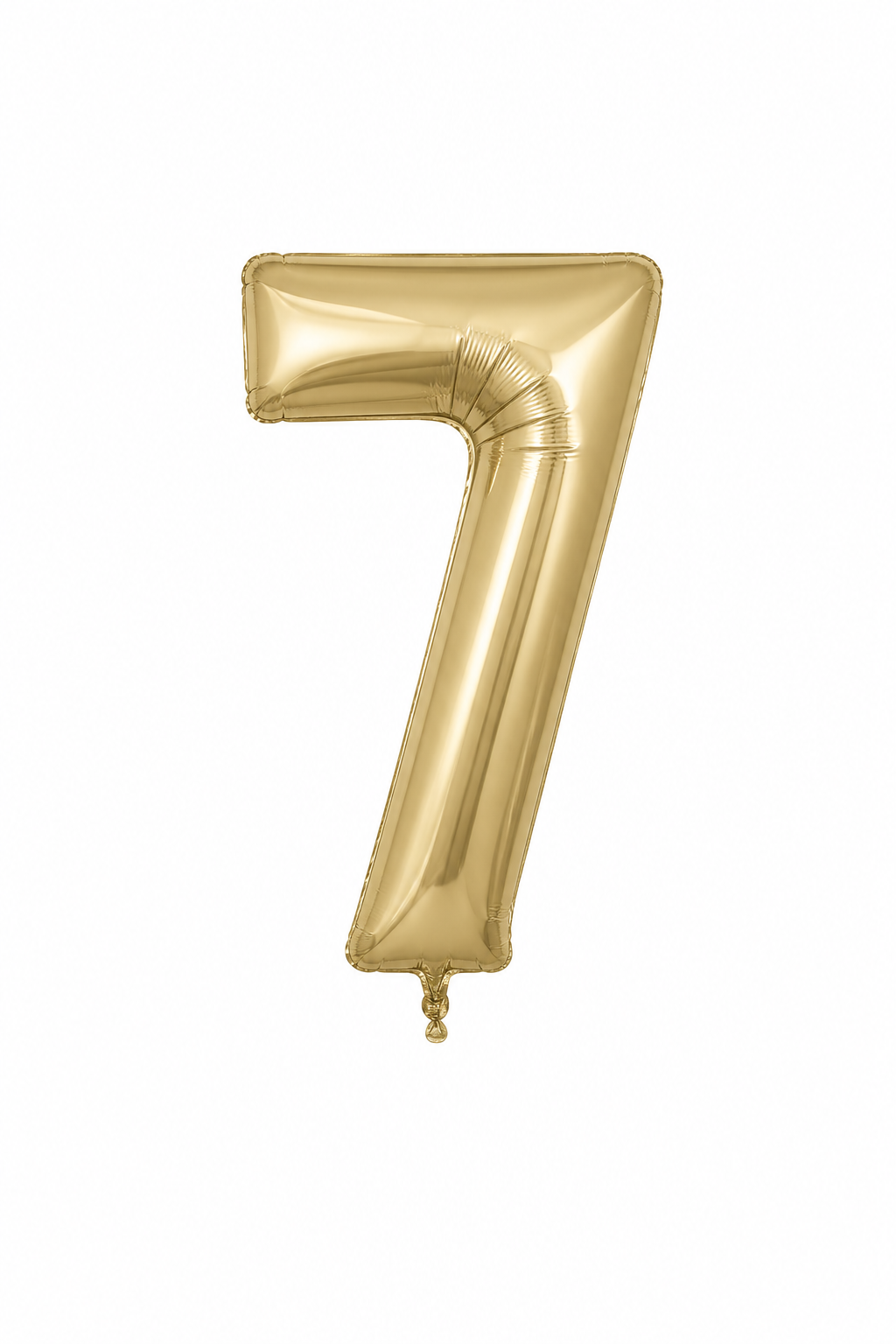 Helium Big Number Balloons in Gold Silk 0-9