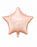 18in Happy Birthday Star Foil Balloon