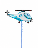 Police Helicopter Supershape Balloon
