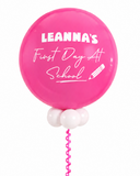 Personalised Back to School Orb Balloon