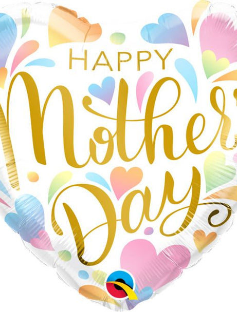 Mother's Day Heart Foil in Confetti Bubble (8 designs)