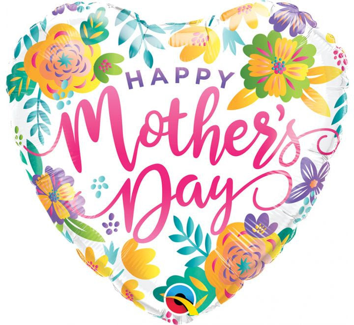 Mother's Day Heart Foil in Confetti Bubble (8 designs)