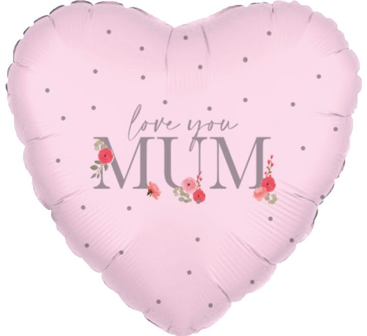 Mother's Day Heart Foil in Confetti Bubble (8 designs)