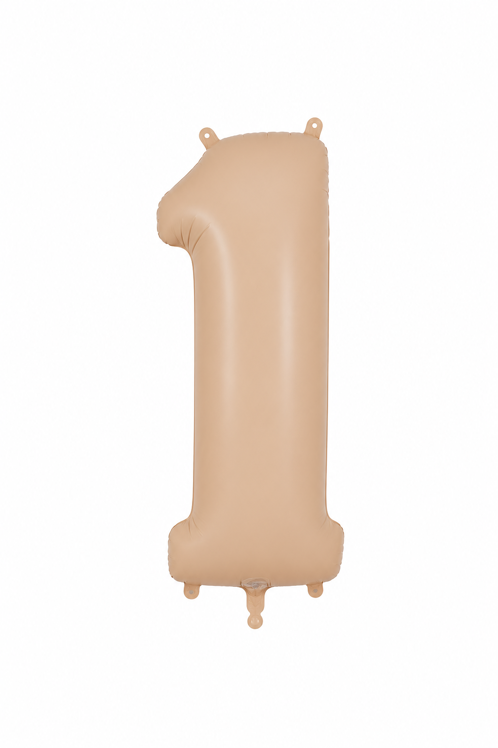 Helium Big Number Balloons in Matte Nude 0-9