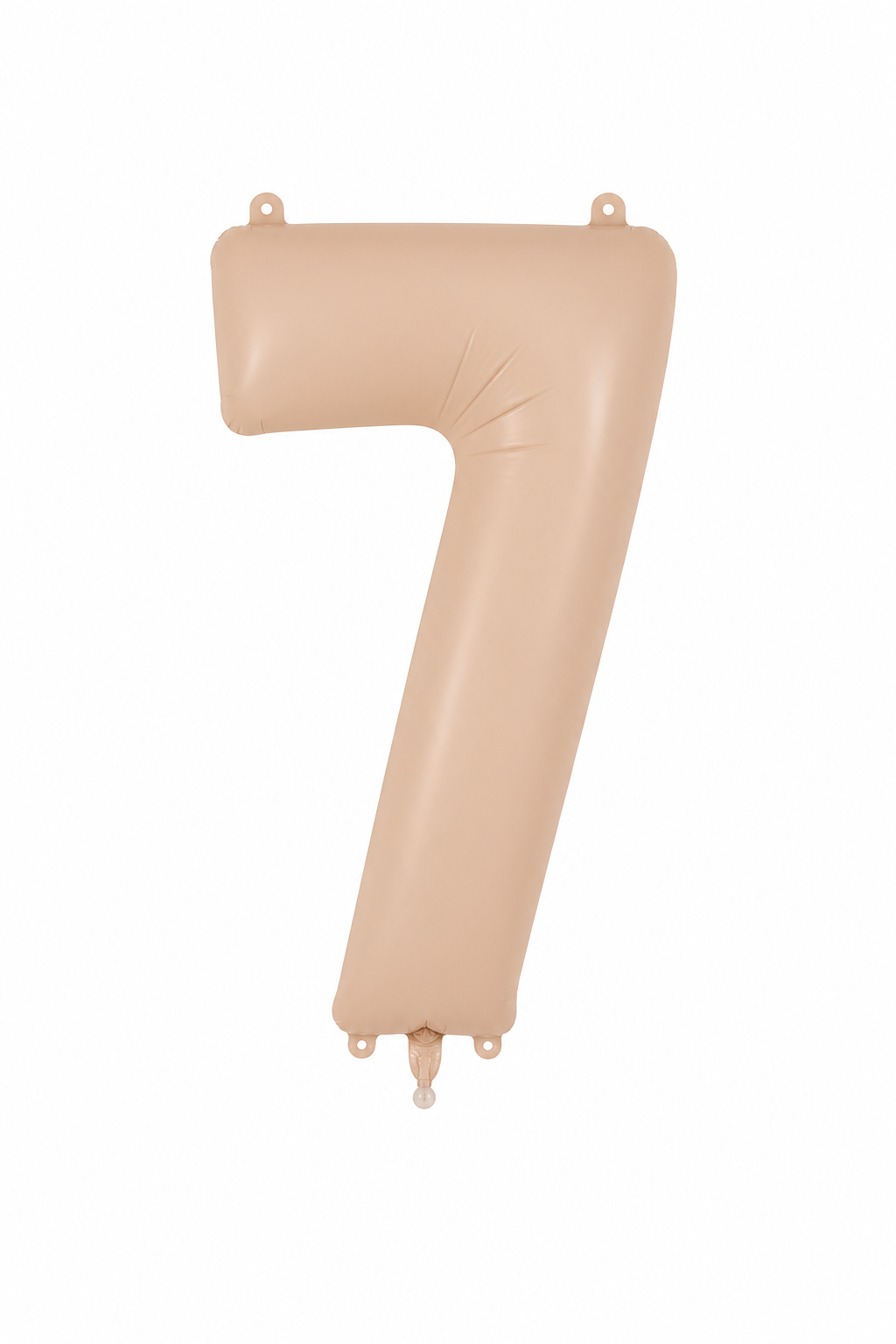 Helium Big Number Balloons in Matte Nude 0-9