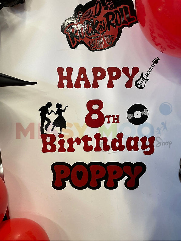 Personalised Sailboard Rock'n'roll Theme Display