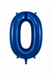 Helium Big Number Balloons in Navy 0-9