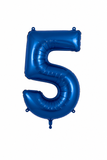 Helium Big Number Balloons in Navy 0-9
