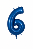 Helium Big Number Balloons in Navy 0-9