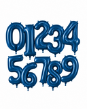 Helium Big Number Balloons in Navy 0-9