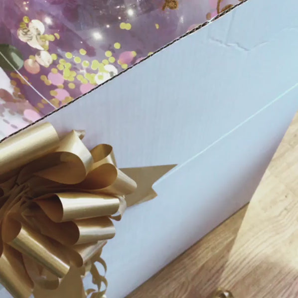 Confetti Bubble Balloon with Personalised Gift Box