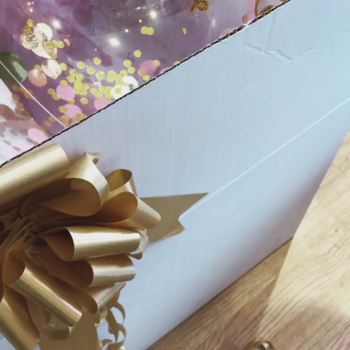 Confetti Bubble Balloon with Personalised Gift Box