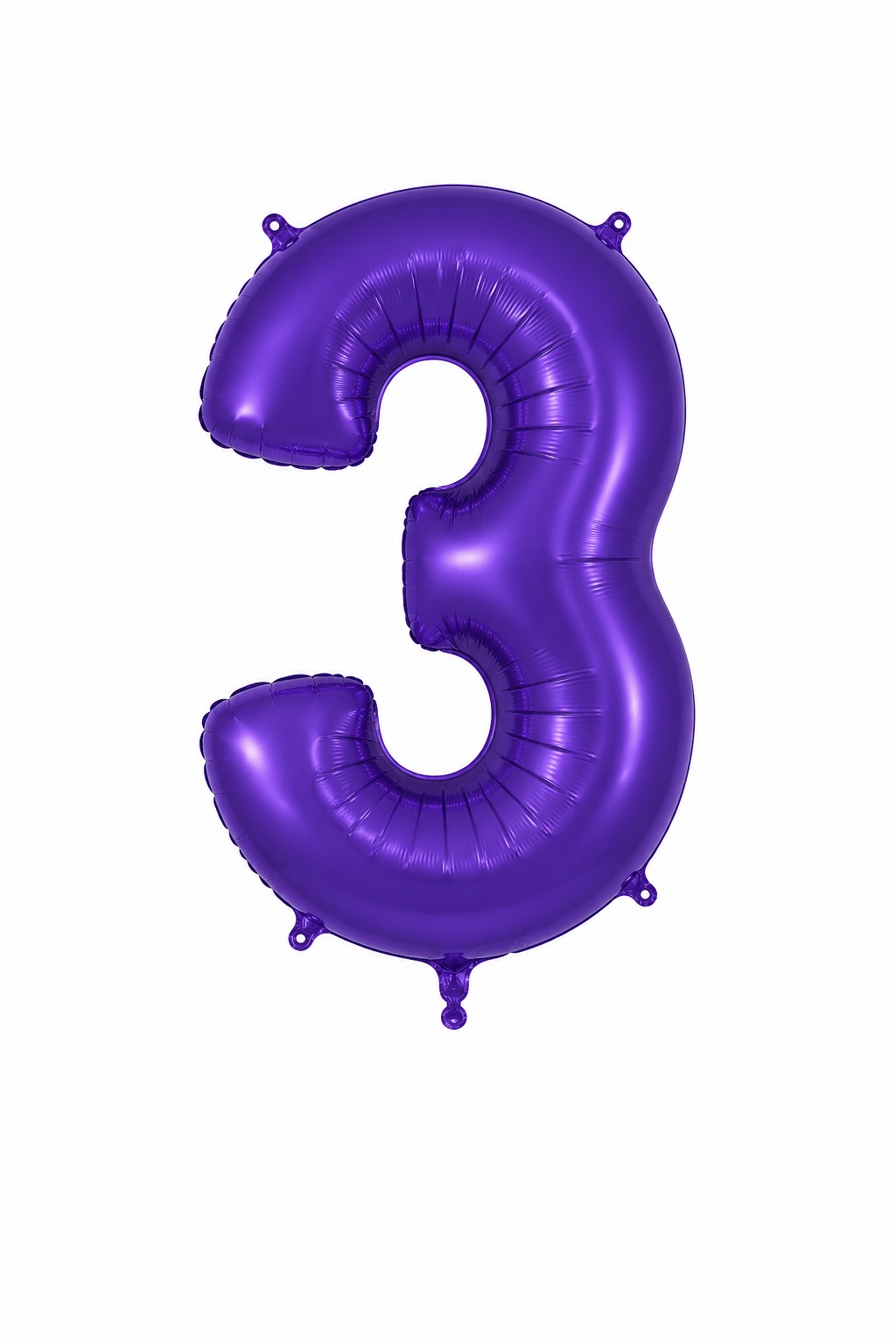 Helium Big Number Balloons in Purple 0-9