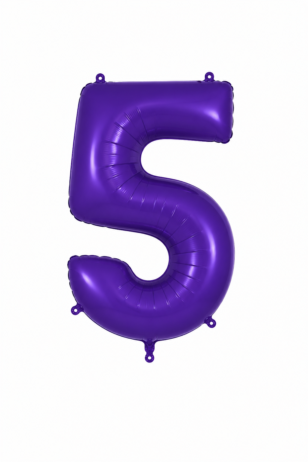 Helium Big Number Balloons in Purple 0-9