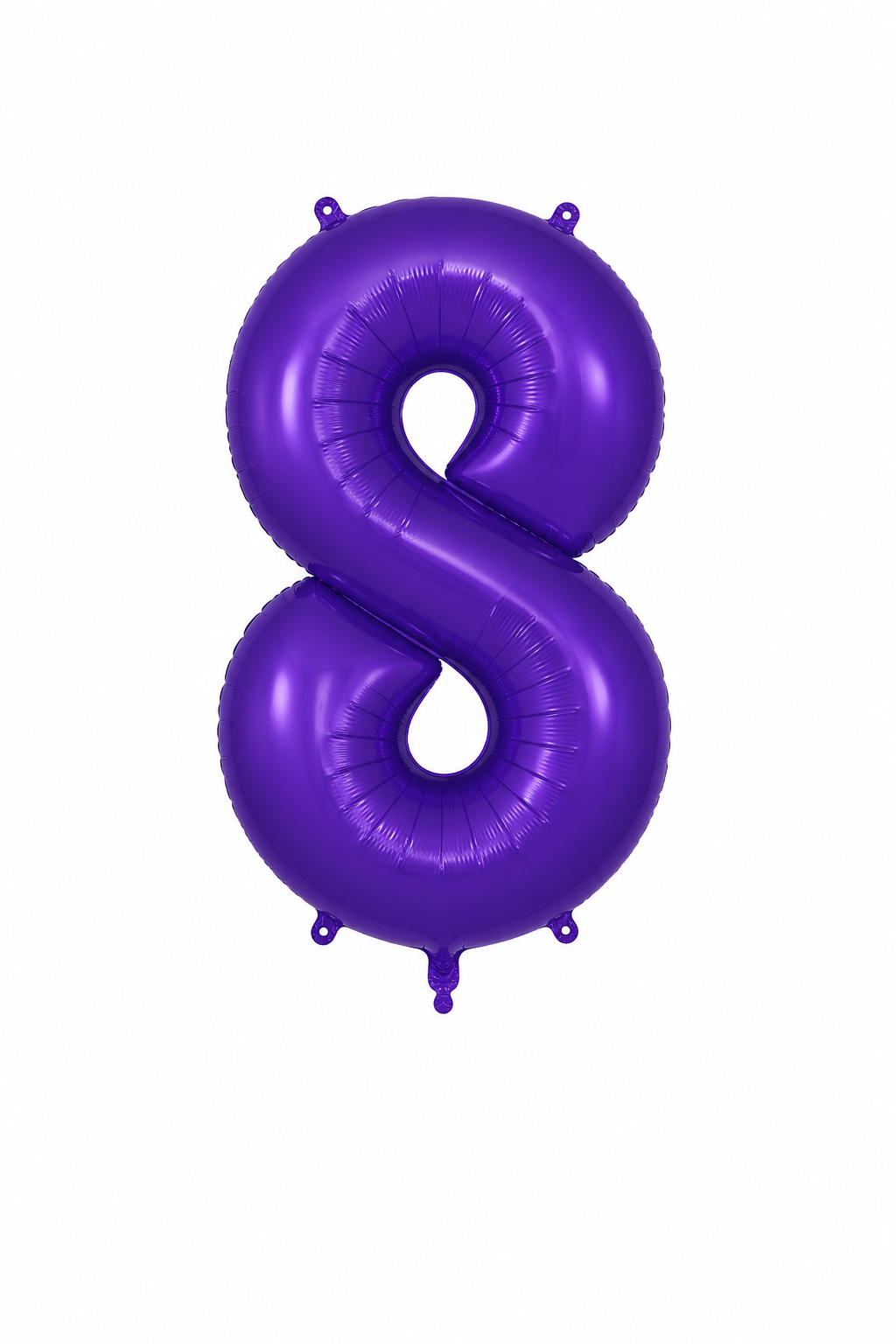 Helium Big Number Balloons in Purple 0-9
