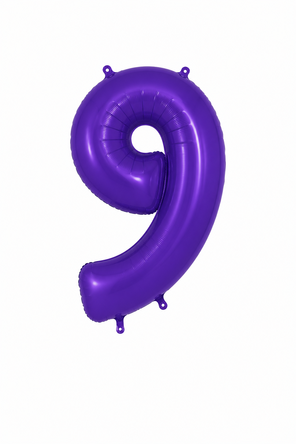 Helium Big Number Balloons in Purple 0-9