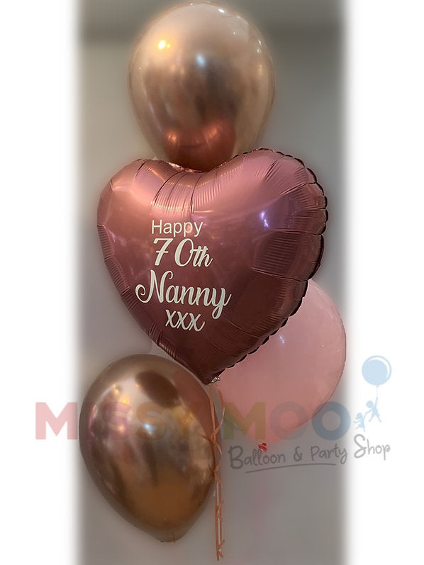 Rose Gold & Pink Display with Option to Personalise