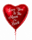 Personalised Big Red Heart Foil