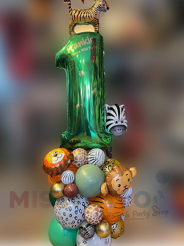 Jungle Themed Stand Up Display (1-9)