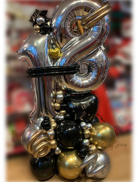 Double Number Gold & Black Stand Up Display (All Ages)