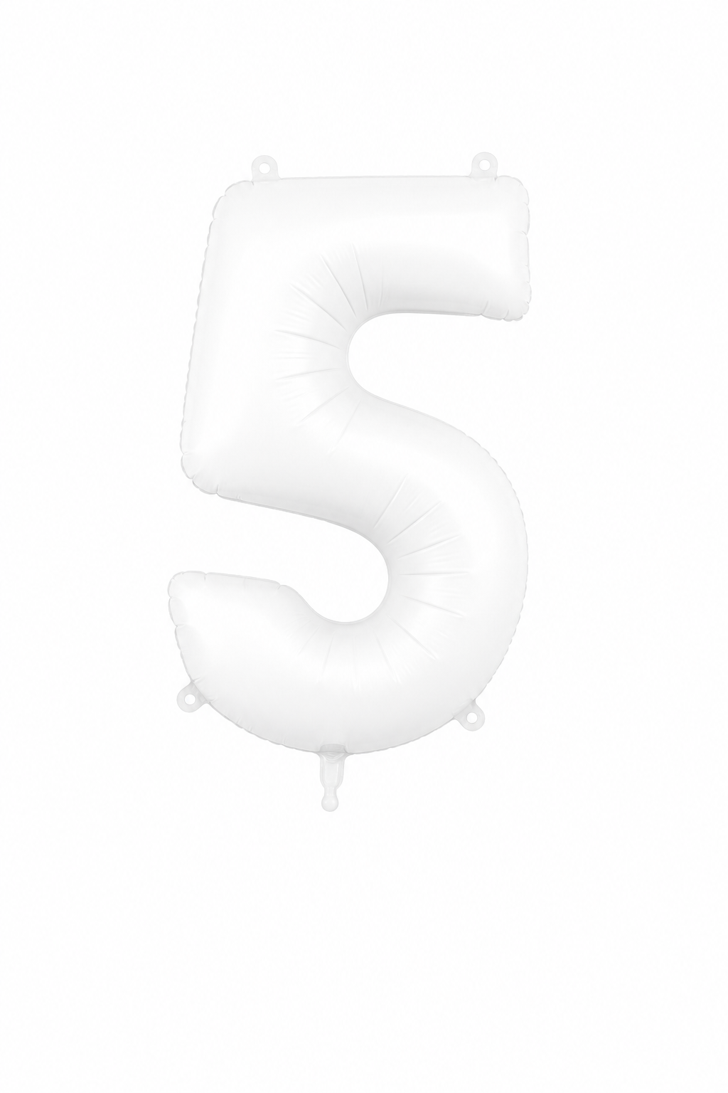 Helium Big Number Balloons in White 0-9
