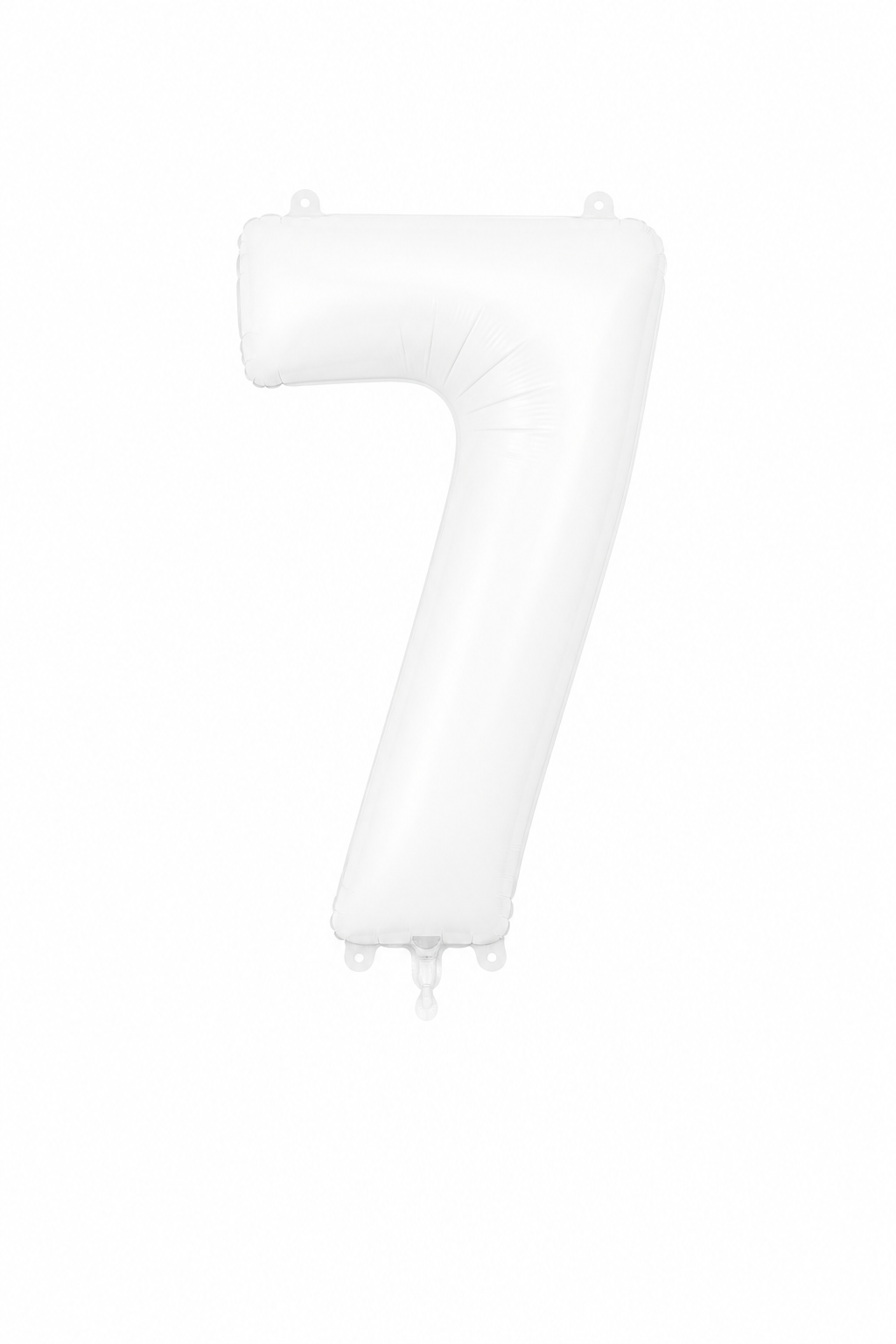 Helium Big Number Balloons in White 0-9