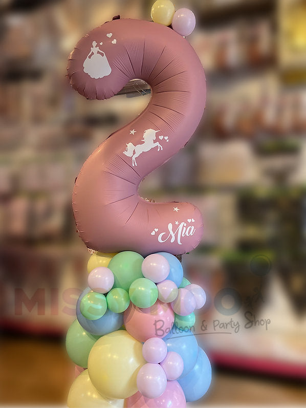 Pastel Number Stand Up Display (1-9)