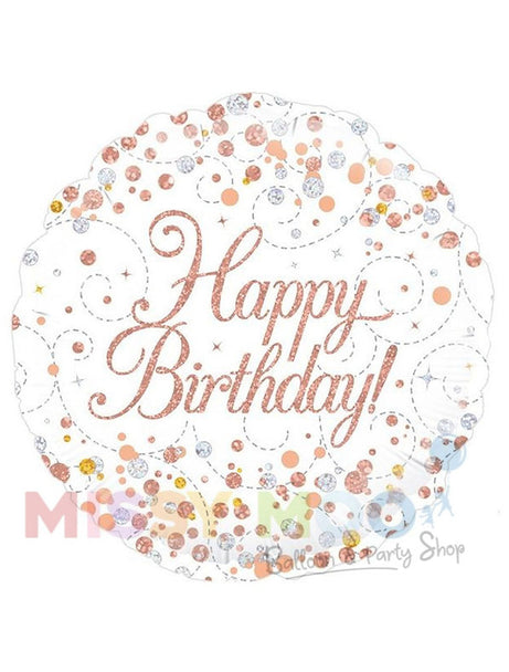 Rose Gold Sparkling Fizz Foil Balloon (Ages 16-90)