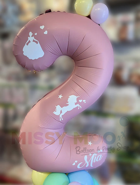 Pastel Number Stand Up Display (1-9)